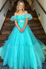 Load image into Gallery viewer, Light Green Two Piece Detachable Sleeves A-Line Long Formal Dress