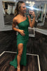 Load image into Gallery viewer, One Shoulder Sequins Mermaid Formal Dress with Slit