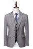 Load image into Gallery viewer, Grey Double Breasted 3 Pieces Men&#39;s Formal Suit