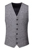 Load image into Gallery viewer, Grey Double Breasted 3 Pieces Men&#39;s Formal Suit