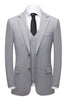 Load image into Gallery viewer, Simple Grey Shawl Lapel 3 Piece Men&#39;s Formal Suit Set