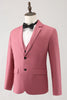 Load image into Gallery viewer, Coral Notched Lapel 3 Piece Single Breasted Men&#39;s Formal Suits