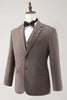 Load image into Gallery viewer, Brown Notched Lapel 3 Piece Single Breasted Men&#39;s Formal Suits