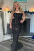 Load image into Gallery viewer, Sparkly Black Mermaid Lace-Up Back Long Formal Dress