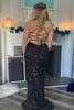 Load image into Gallery viewer, Sparkly Black Mermaid Lace-Up Back Long Formal Dress