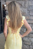 Load image into Gallery viewer, Sparkly Yellow Corset Long Formal Dress with Slit