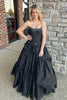 Load image into Gallery viewer, Black Sweetheart Corset Long Formal Dress with Bows