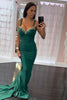 Load image into Gallery viewer, Sparkly Dark Green Corset Beaded Long Formal Dress