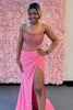 Load image into Gallery viewer, Sparkly Pink Strapless Corset Formal Dress with Beading