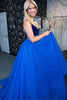 Load image into Gallery viewer, Sparkly Royal Blue A-Line Long Formal Dress with Beading