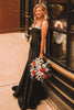 Load image into Gallery viewer, Sparkly Black Mermaid Scoop Long Formal Dress