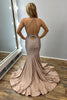 Load image into Gallery viewer, Sparkly Gold Mermaid Spaghetti Straps Long Beaded Formal Dress