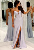 Load image into Gallery viewer, Sparkly Lilac Mermaid Beaded Corset Long Formal Dress with Slit