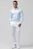 Load image into Gallery viewer, Light Blue Peak Lapel One Button 2 Piece Floral Men&#39;s Prom Tuxedos