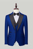 Load image into Gallery viewer, Black 3-Piece One Button Prom Tuxedos