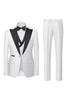 Load image into Gallery viewer, Black 3-Piece One Button Prom Tuxedos