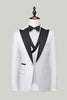 Load image into Gallery viewer, Black 3-Piece One Button Prom Tuxedos