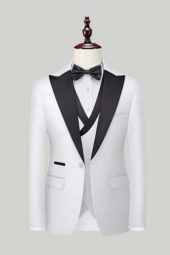 Black 3-Piece One Button Prom Tuxedos