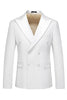 Load image into Gallery viewer, White Double Breasted 2 Piece Lapel Men&#39;s Formal Suits