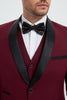 Load image into Gallery viewer, Shawl Lapel Three-Pieces Black Men&#39;s Suits