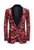 Load image into Gallery viewer, Red Sequins Men&#39;s 2 Pieces Suits