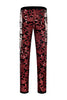 Load image into Gallery viewer, Red Sequins Floral Pattern Men&#39;s 2 Pieces Suits