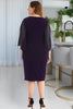 Load image into Gallery viewer, Plus Size Navy Mother of The Bride Dress with Beading