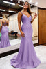 Load image into Gallery viewer, Royal Blue Spaghetti Straps Simple Mermaid Formal Dress