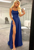 Load image into Gallery viewer, Royal Blue Halter Backless A Line Formal Dress