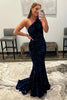 Load image into Gallery viewer, Coral Sequins Mermaid Long Formal Dress