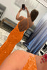 Load image into Gallery viewer, Coral Sequins Mermaid Long Formal Dress