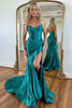 Load image into Gallery viewer, Emerald Green Mermaid Sweetheart Long Formal Dress with Slit