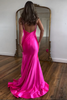 Load image into Gallery viewer, Sparkly Fuchsia Mermaid Beaded Long Formal Dress with Slit