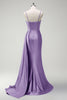 Load image into Gallery viewer, Sparkly Sage Mermaid Corset Beaded Long Formal Dress with Slit