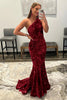 Load image into Gallery viewer, Sparkly Hot Pink Mermaid Sequins Long Formal Dress