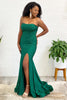 Load image into Gallery viewer, Sparkly Dark Green Sequins Mermaid Long Formal Dress