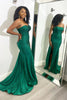 Load image into Gallery viewer, Sparkly Dark Green Sequins Mermaid Long Formal Dress