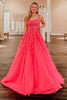 Load image into Gallery viewer, Coral A-Line Formal Dress with Appliques