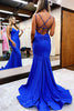 Load image into Gallery viewer, Royal Blue Spaghetti Straps Simple Mermaid Formal Dress