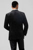 Load image into Gallery viewer, Black 3 Piece Shawl Lapel One Button Men&#39;s Formal Suits