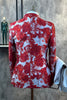 Load image into Gallery viewer, Red Floral Jacquard 2 Piece Men Prom Tuxedo