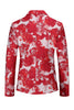 Load image into Gallery viewer, Red Floral Jacquard 2 Piece Men Formal Suits