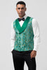 Load image into Gallery viewer, Green Peak Lapel Jacquard One Button 3 Piece Men&#39;s Formal Suits