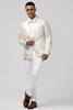 Load image into Gallery viewer, Champagne 2 Piece Peak Lapel One Button Jacquard Men&#39;s Prom Tuxedos