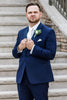 Load image into Gallery viewer, Notched Lapel Navy 2 Piece Groomsmen Suits