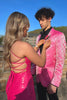 Load image into Gallery viewer, Pink Shawl Lapel Jacquard 2 Piece Formal Suits