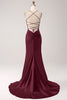 Load image into Gallery viewer, Blush Mermaid Spaghetti Straps Long Formal Dress