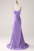 Load image into Gallery viewer, Eucalyptus Mermaid Satin Long Formal Dress