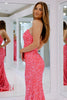 Load image into Gallery viewer, Mermaid Sweetheart Fuchsia Long Formal Dress with Sequins