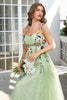 Load image into Gallery viewer, Spaghetti Straps Champagne Long Formal Dress With 3D Flowers